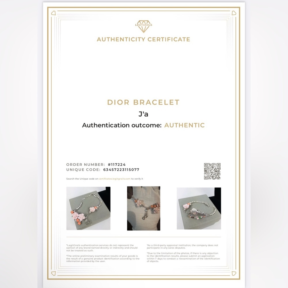 🔥EUC Christian Dior floral bracelet approximately 8” no￼stones missing +box🔥 - Picture 3 of 11
